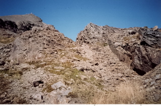 Start of rock climb to Cheam Peak 2003-09.