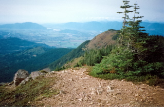 Looking north from marker, Mount Thurston 2006-10.