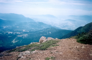 View from area near rock pile, looking towards Fraser valley 2004-07.