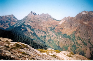 Looking east from Mount Laughington Peak 2003-10.