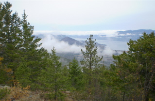 Looking north towards Summerland from summit area, Mt Nkwala trail 2009-10.