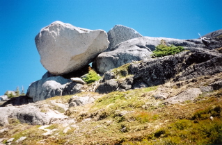 Large boulders on final leg to Needle Peak 2001-08.